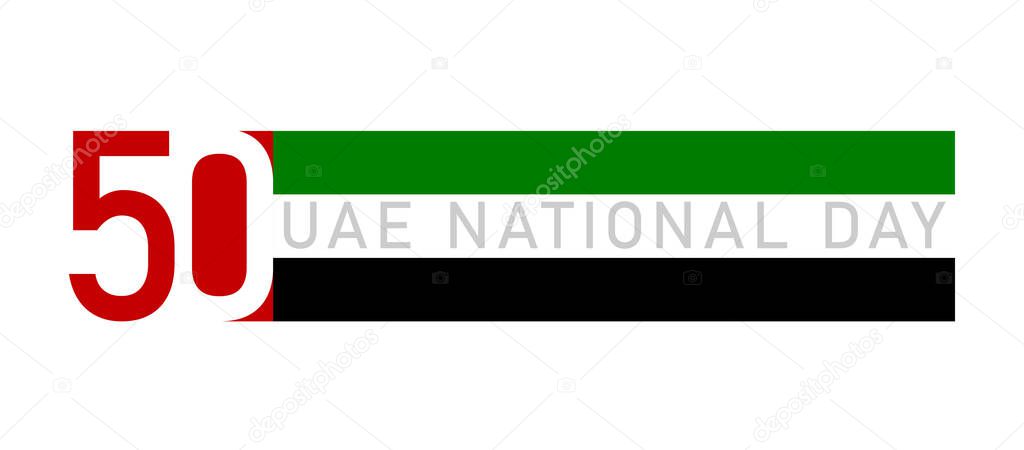 UAE National day background. United Arab Emirates. National flag colors design vector illustration