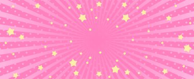 Küçük lekeli soyut pembe arka plan. Dekorasyon pankartı, Lol 'un sürpriz bebek stili. Davet kartı şablonu