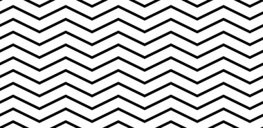Soyut, dikişsiz, siyah beyaz desenli. Düzenli kumaş zig-zag siyah beyaz arkaplan. Modern tasarım