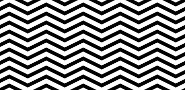 Soyut, dikişsiz, siyah beyaz desenli. Düzenli kumaş zig-zag siyah beyaz arkaplan. Modern tasarım