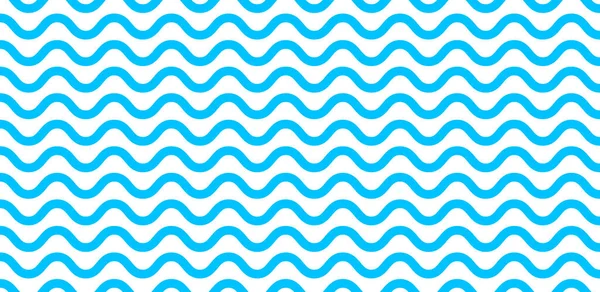 Wave Pattern Seamless Abstract Background Stripes Wave Pattern White Blue — Stock Vector