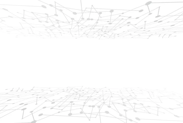 Geometrisk Abstrakt Bakgrund Med Hexagon Molekyl Affärsbaner För Innovation Teknisk — Stock vektor