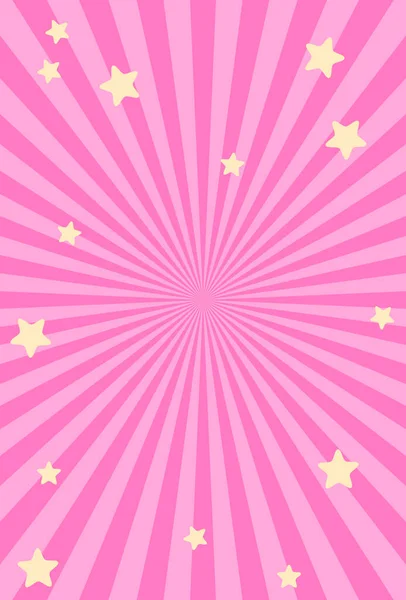 抽象ピンクの背景ベクトル図 抽象ピンクの背景 装飾バナーをテーマにロールサプライズ人形ガーリッシュスタイル 招待状テンプレート — ストックベクタ