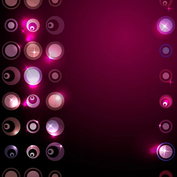 Background with glowing circles — Stok Vektör