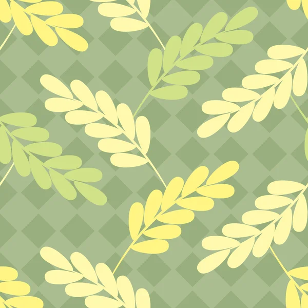 Шаблон с цветными осенними листьями — стоковый вектор