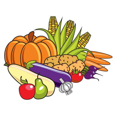 Fruit and vegetables clipart