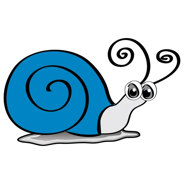 有趣的蜗牛卡通 — 图库矢量图片