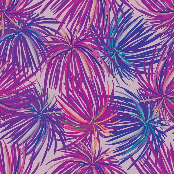 Modèle sans couture avec des fleurs violettes — Image vectorielle