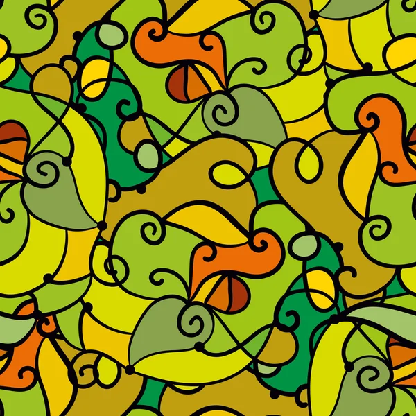 Abstraktes nahtloses grünes Muster — Stockvektor