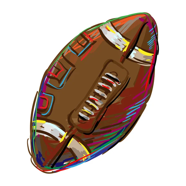 Doodle-Fußballball — Stockvektor