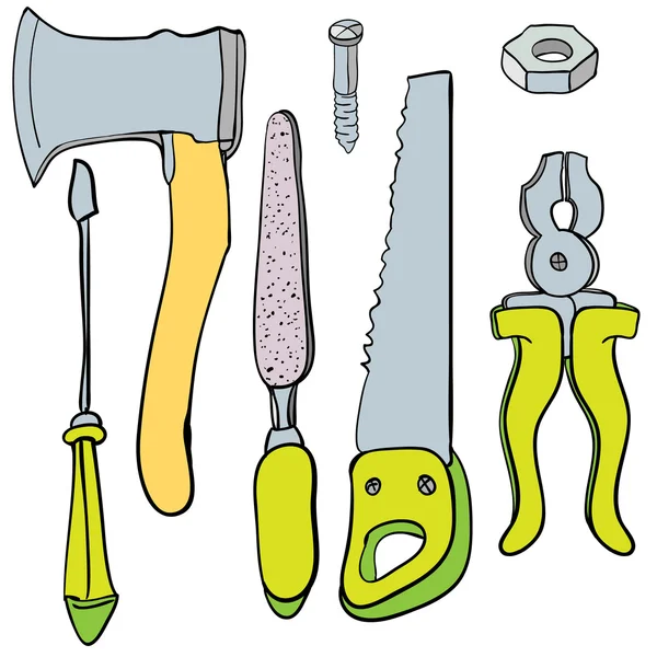 Hand tools collecties — Stockvector