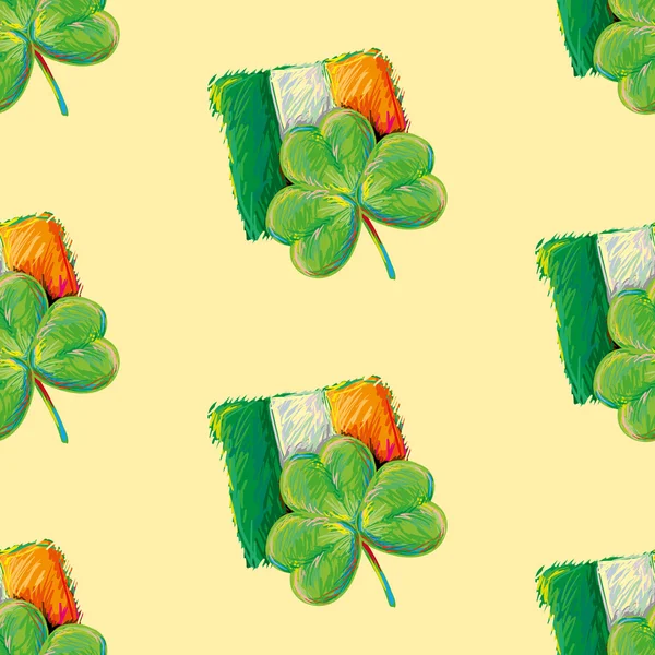 Seamless irish pattern — Stock Vector