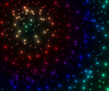 Sihirli ışıltı, ışık noktalar