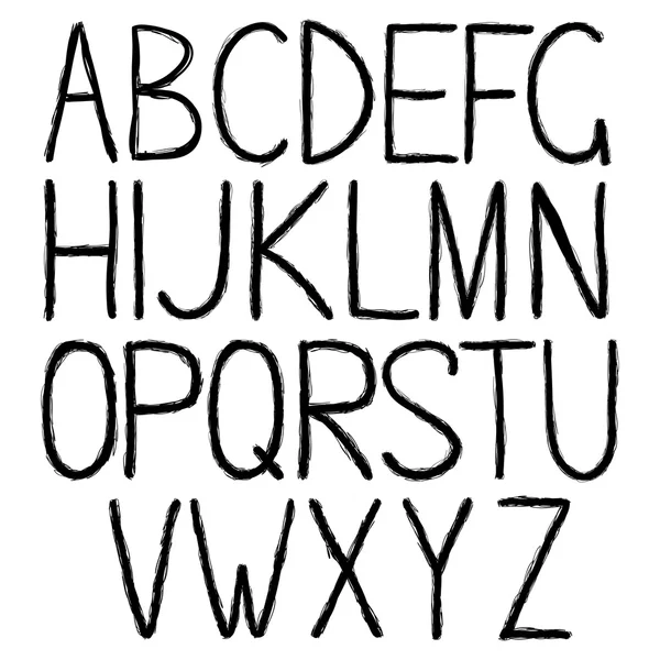 Чёрный алфавит — стоковый вектор
