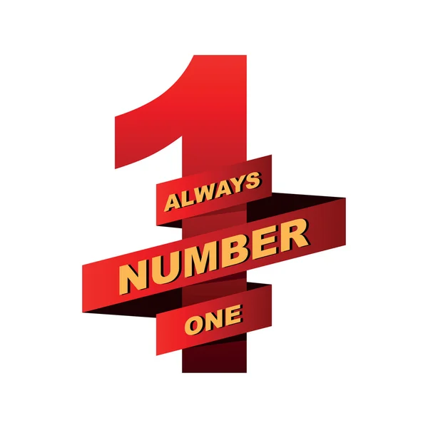 always number one — Stock Vector © artskvortsova #76927677