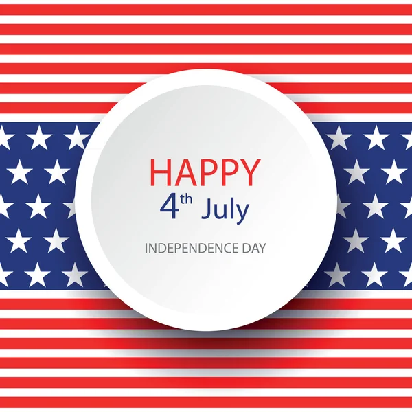 7 月 4 日美国独立日 — 图库矢量图片