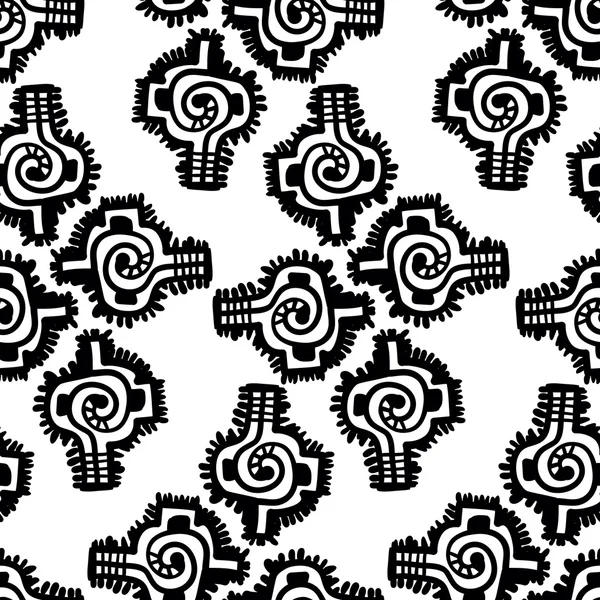 Soyut dekoratif unsur ile Seamless Modeli