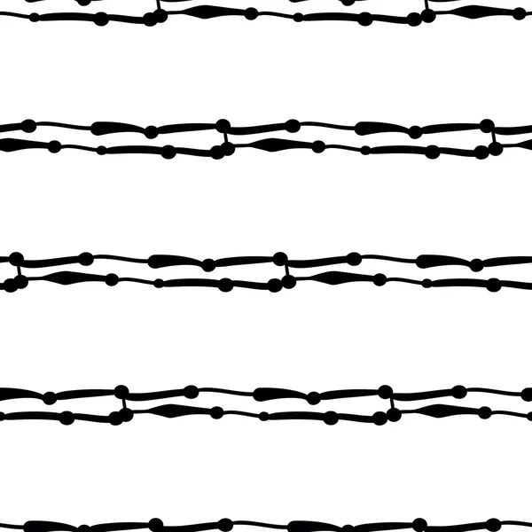 Nahtloses Schwarz-Weiß-Muster — Stockvektor