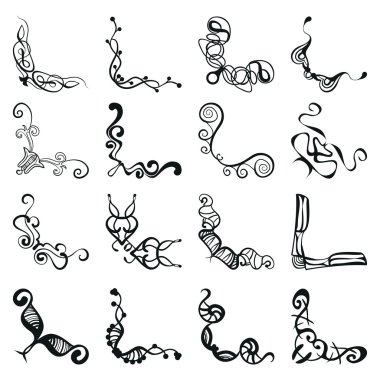 Dekoratif elemanlar. açı tasarım.