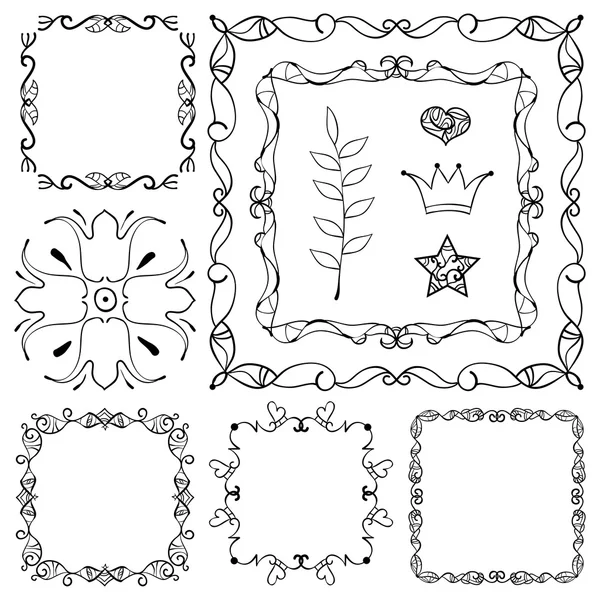 Decorative elements. Angle design. — Stock Vector