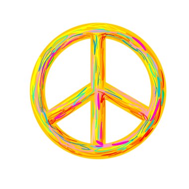 Renkli savaş karşıtı sembolü