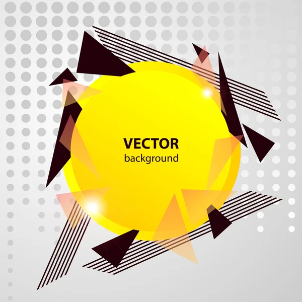 Banner geométrico disco — Vector de stock