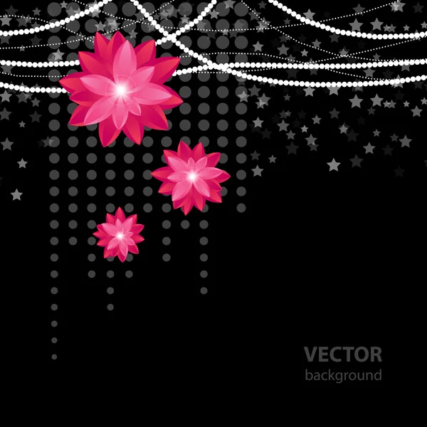 Black disco banner — Stock Vector