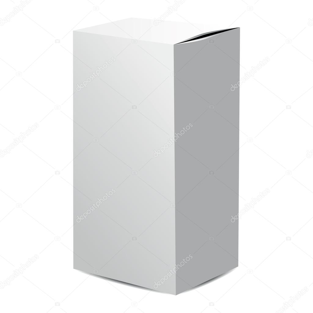 White blank box
