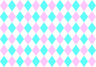 Geometrik eşkenar dörtgen şablon arka planı. Harlequin duvar kağıdını kontrol et. Retro renk konsepti. Vektör İllüstrasyonu. Kusursuz eşkenar dörtgen arkaplan deseni