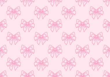 Pembe düğümlü kusursuz desen, hediye kurdeleleri. Moda saç örgüsü aksesuarı