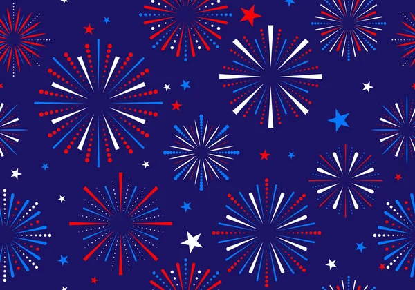 Yıldızlı kusursuz desen. Amerikan Yıldızlarının Arkaplan Örnekleri. Amerikan bayramında Amerikan vatanseverliğinin arka plan modeli. Kusursuz Yıldızlar Vatansever Kırmızı ve Mavi Soyut Arkaplan ABD Kalıbı