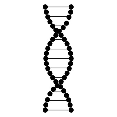 Gen Simgesi. DNA zinciri simgesi. Genetik tıp ve evrim sembolü. DNA Bilimi sembolü. DNA Strand. Bilimsel Araştırma