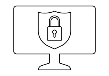 Veri Gizliliği. Veri Güvenlik Konsepti. İnternet güvenliği kavramı. Bilgisayar güvenliği. Veriler bilgisayarda korunuyor