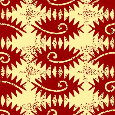 Dikişsiz soyut çiçek desenli