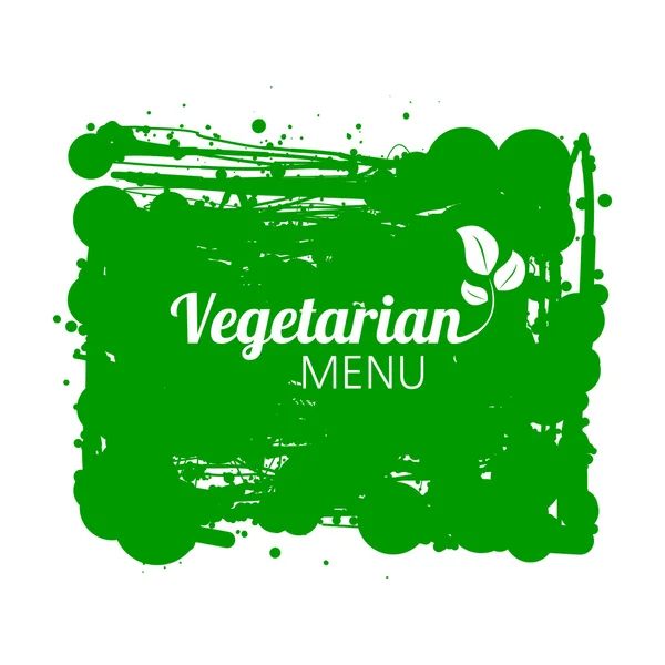 Vegetarisk meny design — Stock vektor