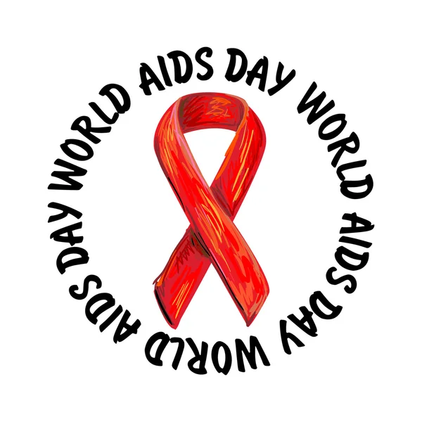 Aids3world Aids-dagen — Stock vektor