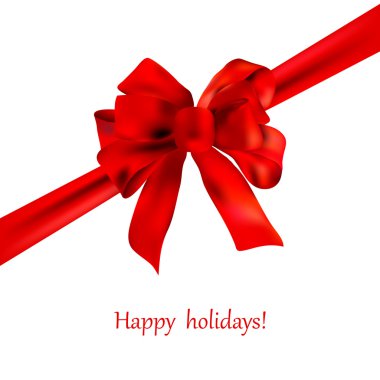 parlak kırmızı saten kurdele