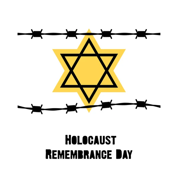 Dzień pamięci Holocaustu. — Wektor stockowy
