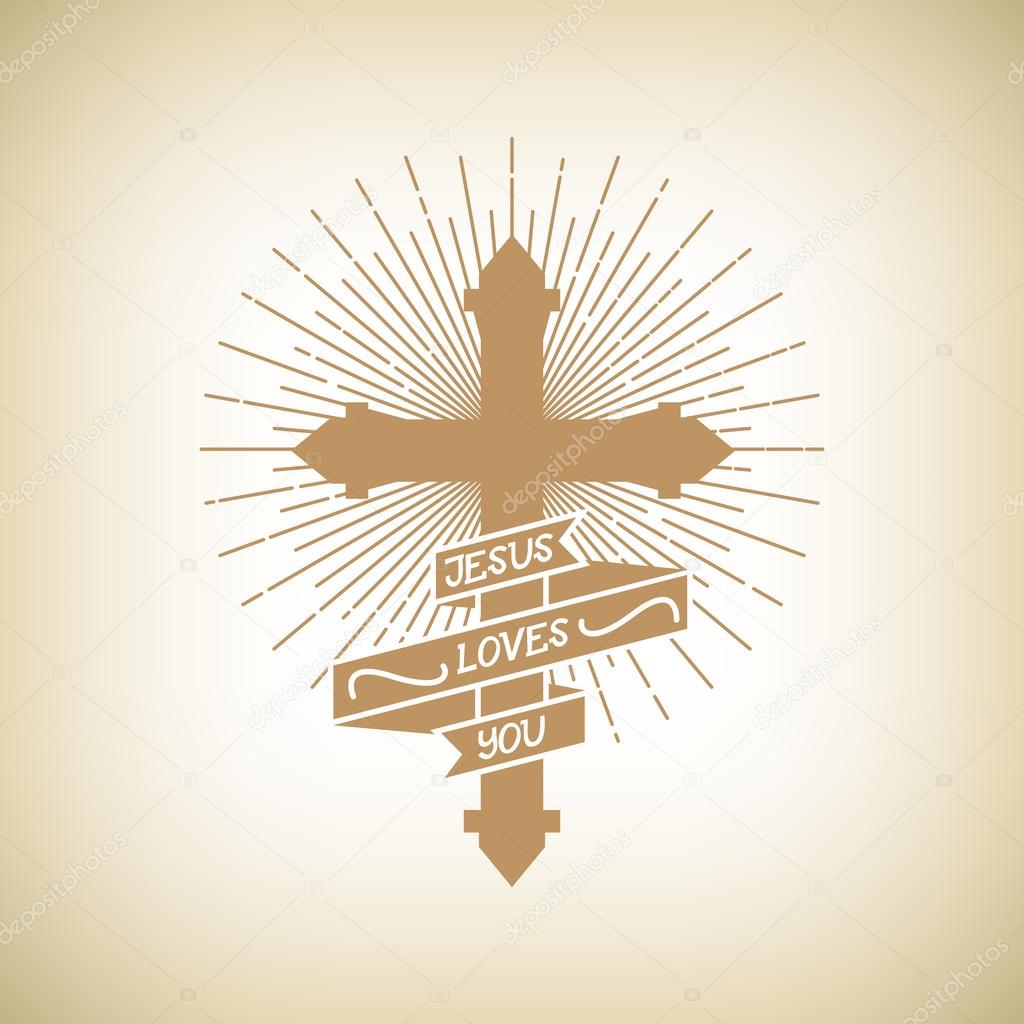 Cross. Jesus Loves You