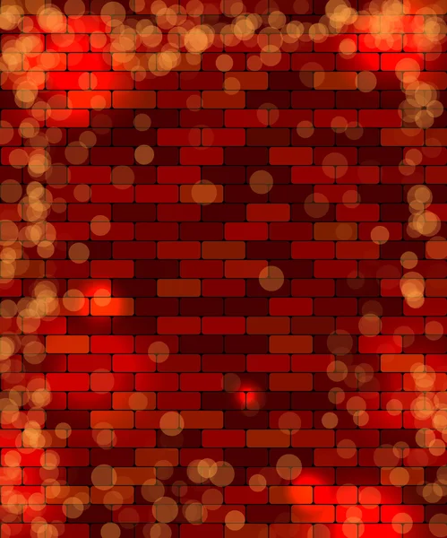 Illustration murale en brique rouge — Image vectorielle
