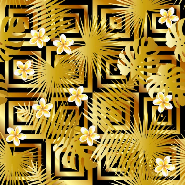 Modern guld lyx mönster — Stock vektor