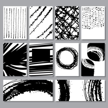 Soyut grunge textures collection