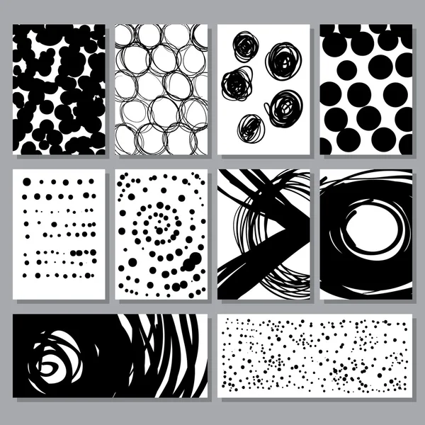 Abstracte grunge texturen collectie — Stockvector