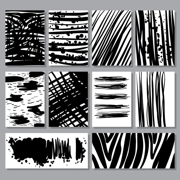 Abstrakt grunge texturer collection — Stock vektor