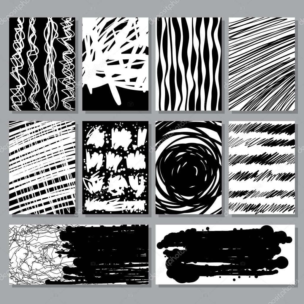 Abstract grunge textures collection