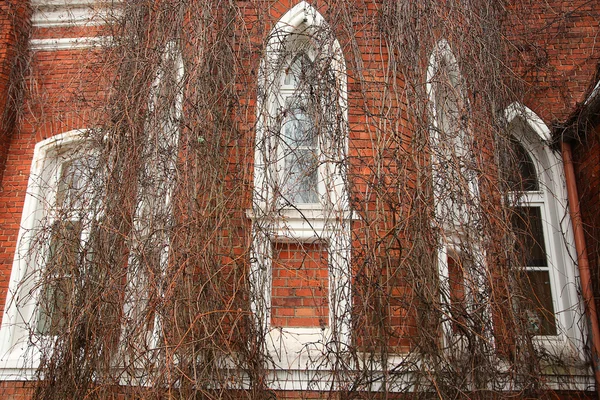 Arched window of castle — Stock Photo, Image