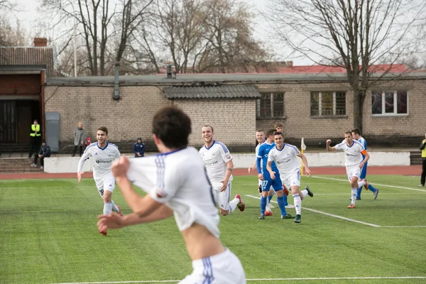 Aflevering van voetbalwedstrijd — Stockfoto