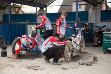 Makinist prepair motosiklet yarış için