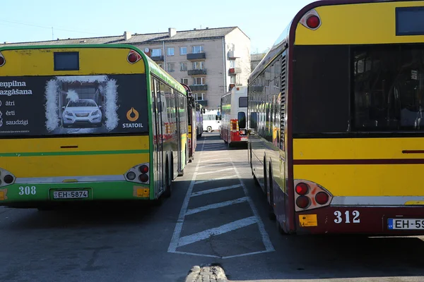 Σταθμός λεωφορείων σε Daugavpils — Φωτογραφία Αρχείου