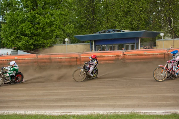 Speedway ryttare på spåret — Stockfoto